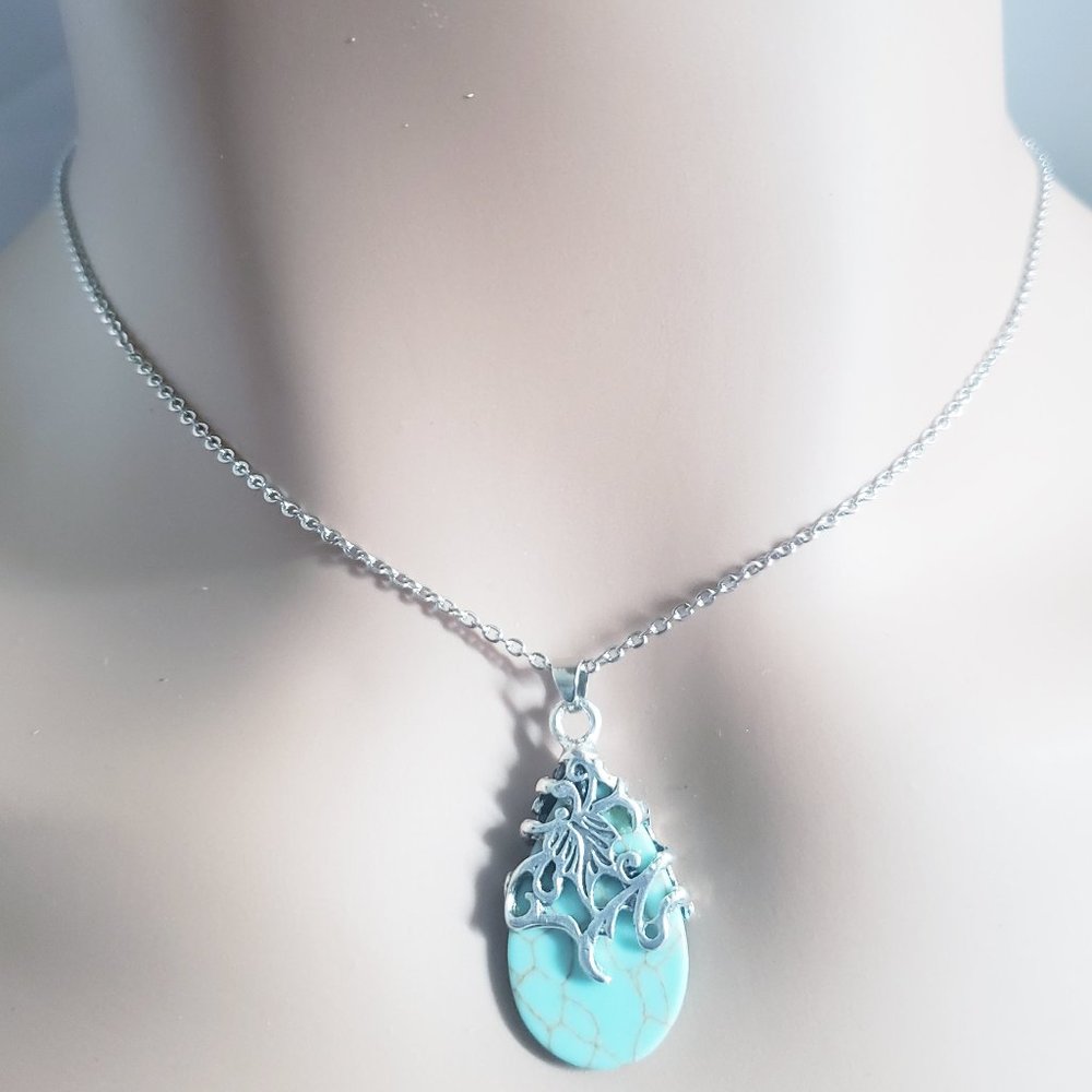 Turquoise Silver Necklace